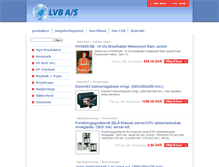 Tablet Screenshot of lvb-shop.dk